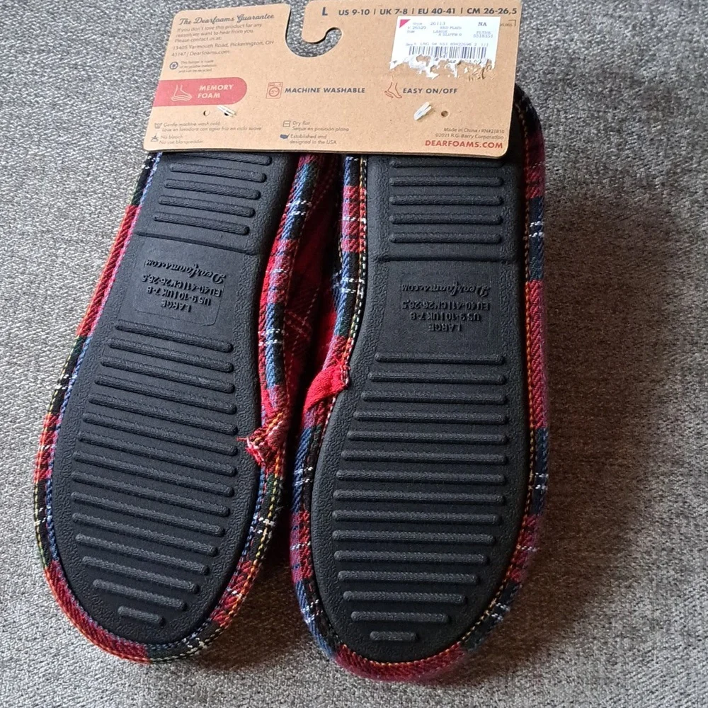 Dearfoam Mama Bear Slippers Memory Foam L 9-10 - Picture 2 of 3